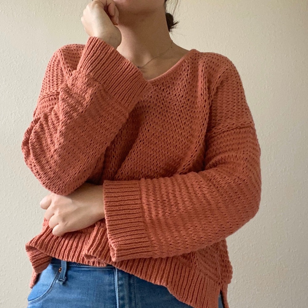 Salmon Knit Sweater